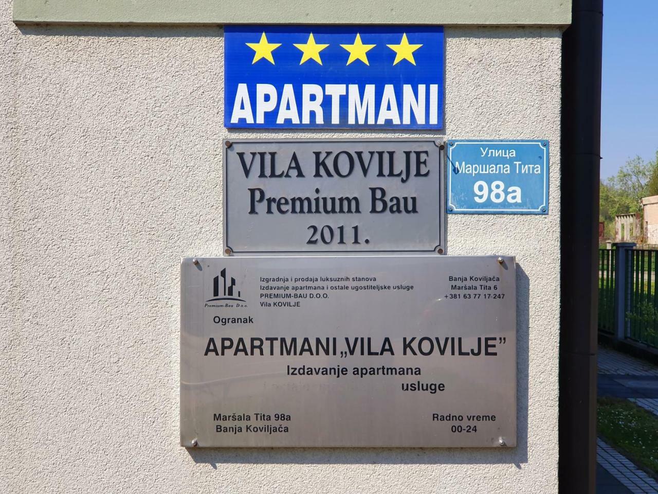 Apartmani - Vila Kovilje Banja Koviljača Kültér fotó